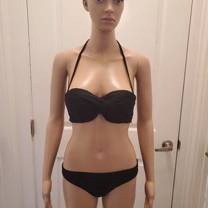 Women's Sexy Swimwear Beachwear Swimsuit Bikini Halter Top Push Up Mesh 2 Pc